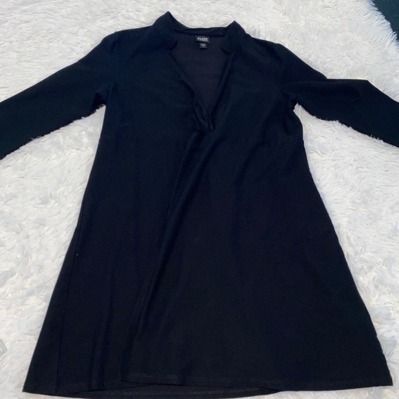 Eileen Fisher Dresses & Skirts - Great Condition Eileen Fisher Black Wrap style dress 3/4 sleeves
